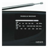 Radio AM/FM Haeger PR-TRI.002A Sort #2