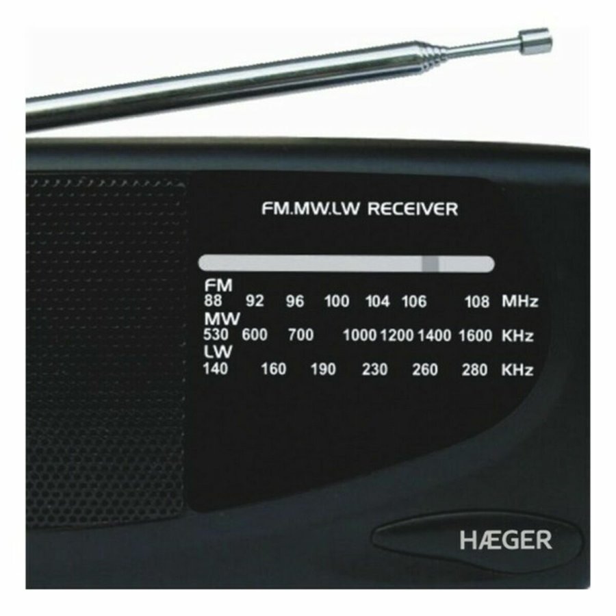 Radio AM/FM Haeger PR-TRI.002A Sort #2