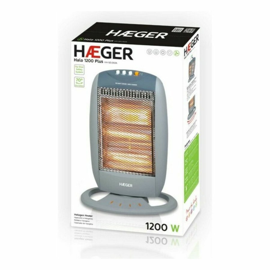 Flytbar varmeapparat Haeger HH-120.002A Hvid 1200 W #5