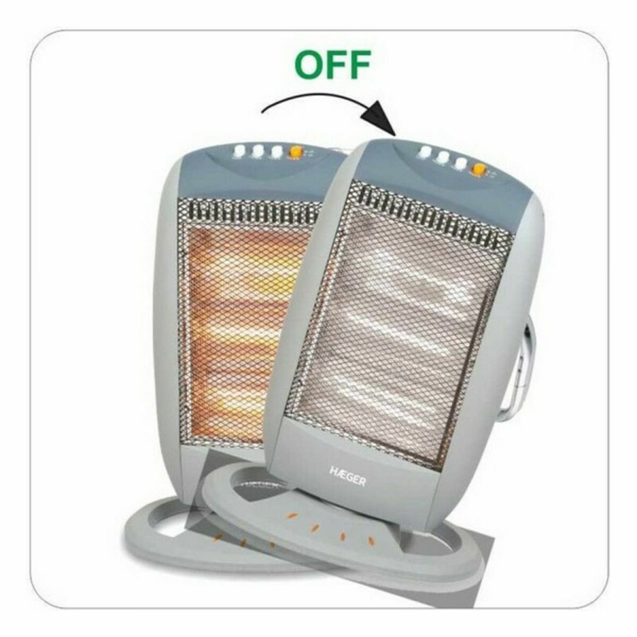 Flytbar varmeapparat Haeger HH-120.002A Hvid 1200 W #9