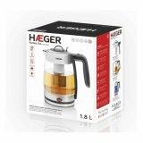 Vandkedel og Elektrisk Tekedel Haeger EK-22F.020A Hvid Rustfrit stl 2200 W #3