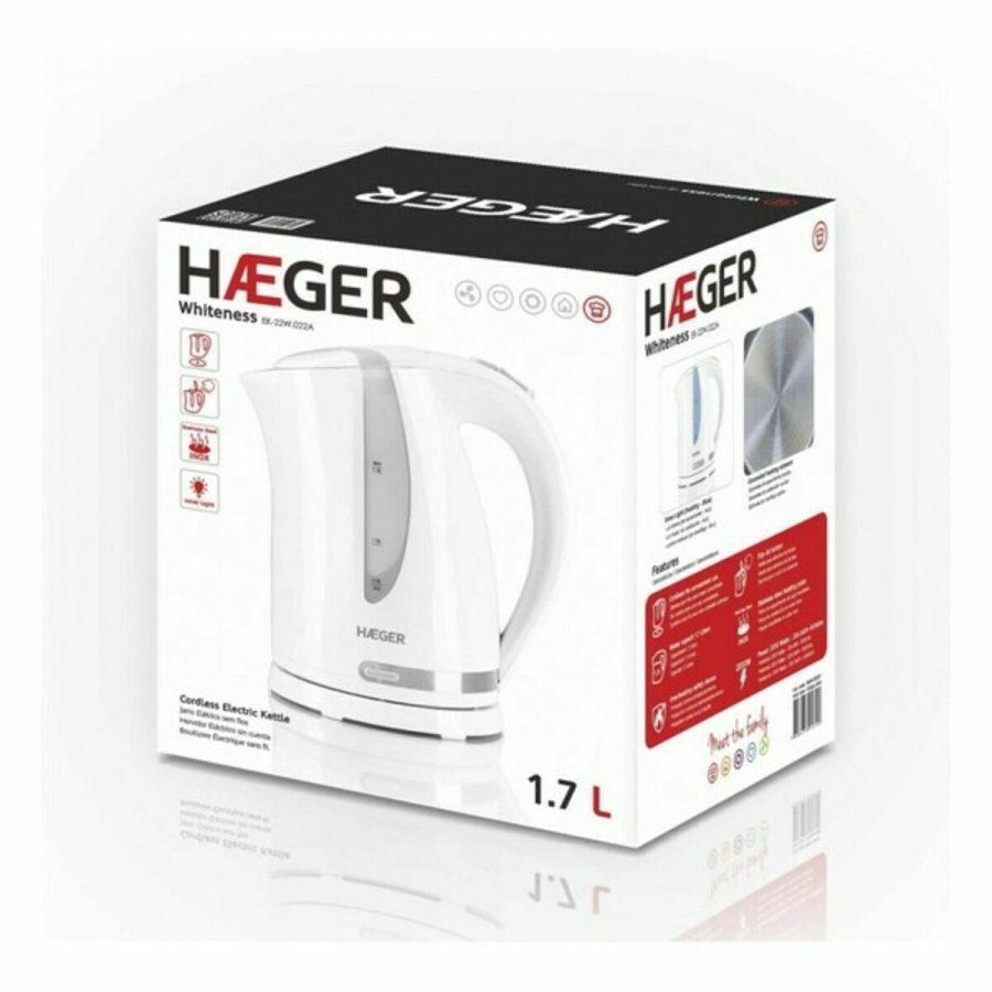 Kedel Haeger EK-22W.022A Rustfrit stl Hvid 2200 W 1,7 L #2