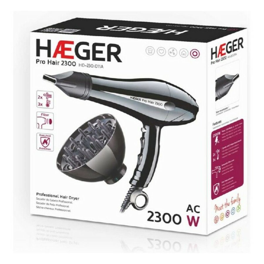 Hrtrrer Haeger HD-230.011B 2300 W Sort 2300 W #5