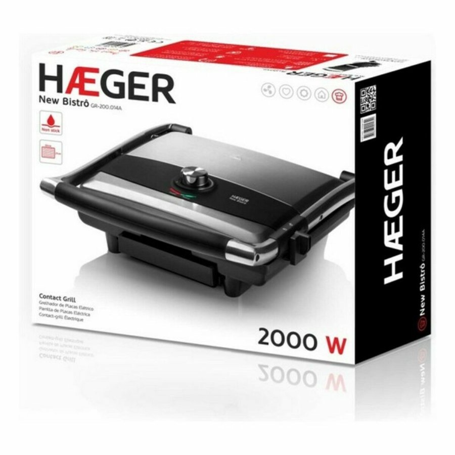 Elektrisk Grill Haeger GR-200.014A 2000 W #3