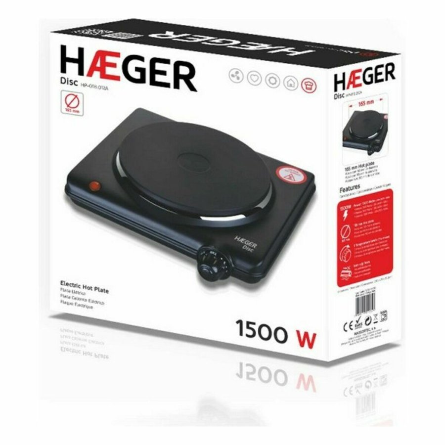 Elektrisk Varmeplade Haeger HP-01B.012A 1500 W Sort Multifarvet #4