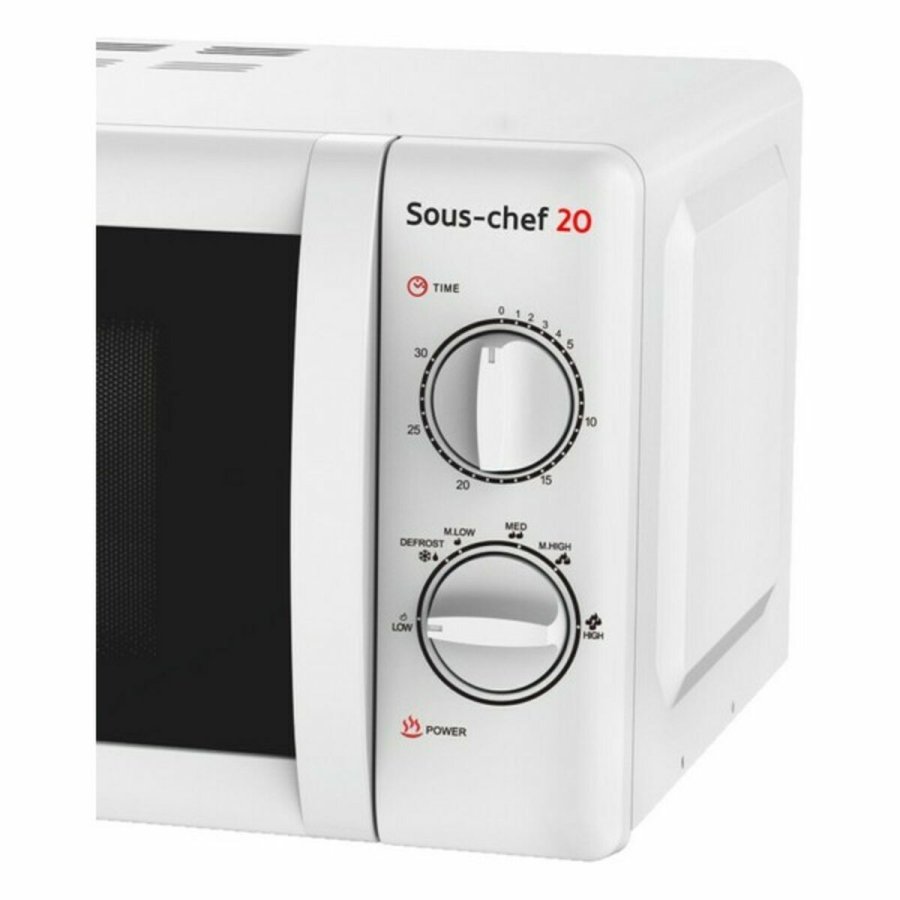 Mikroblgeovnen med Grill Haeger MW-70W.006A 20 L Hvid 700W #3