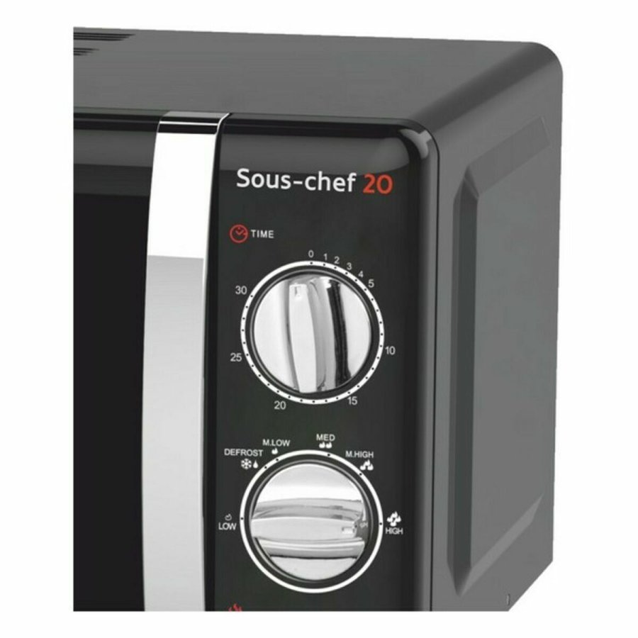 Mikroblgeovnen med Grill Haeger MW-70B.007A 20 L Sort 700W #3