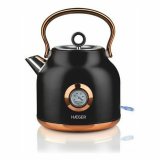 Vandkedel og Elektrisk Tekedel Haeger EK-22B.024A Sort Rustfrit stl 2200 W 1,7 L #1