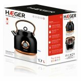 Vandkedel og Elektrisk Tekedel Haeger EK-22B.024A Sort Rustfrit stl 2200 W 1,7 L #4