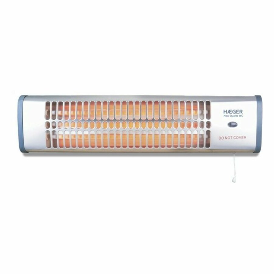 Quartz elektrisk radiator Haeger BH-120.003A Slvfarvet 1200 W #1