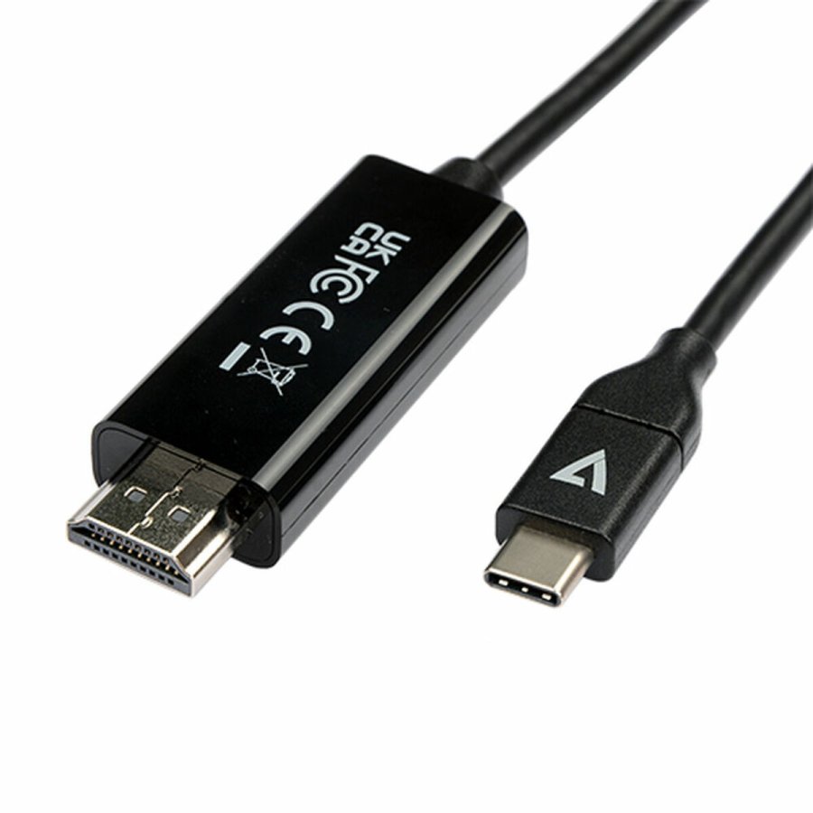 USB-C til HDMI-adapter V7 V7UCHDMI-2M Sort #2