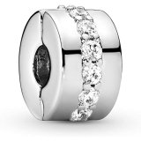 Charm til kvinder Pandora CLEAR SPARKLING ROW CLIP #1