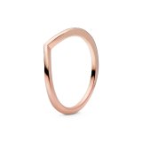 Ring til kvinder Pandora WISHBONE 14K ROSE GOLD-PLATED - RING - SIZE 48 #1