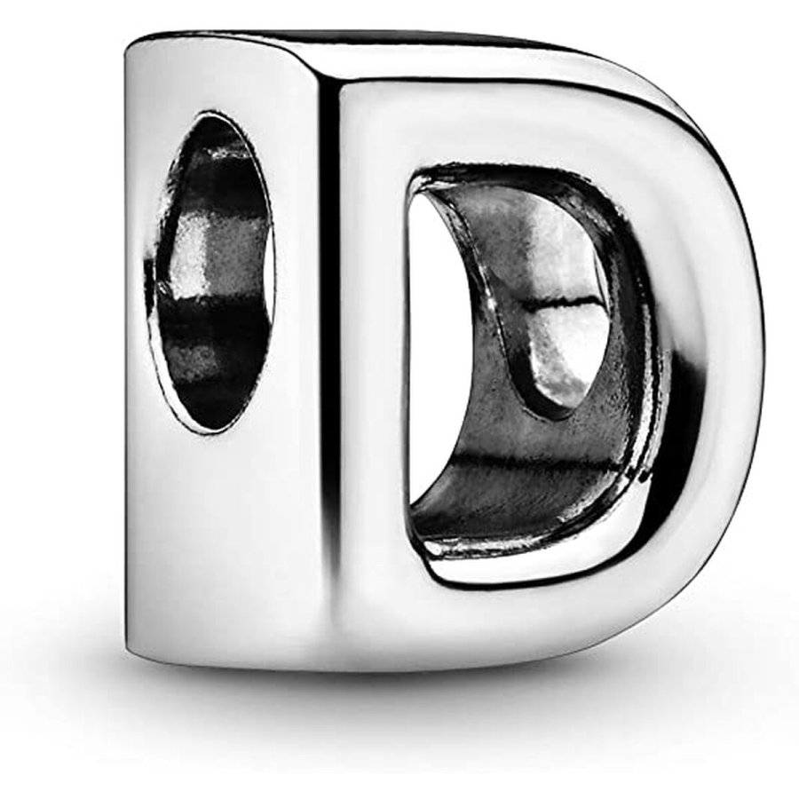 Perler til kvinder Pandora LETTER D S�lvfarvet #1