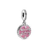 Charm til kvinder Pandora PINK BIRTHDAY CAKE DANGLE #2