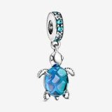 Charm til kvinder Pandora MURANO GLASS SEA TURTLE #2