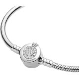 Armb�nd til kvinder Pandora SPARKLING CROWN O SNAKE CHAIN - SIZE 20 20 cm #2