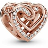 Charm til kvinder Pandora SPARKLING ENTWINED HEARTS #2