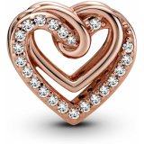 Charm til kvinder Pandora SPARKLING ENTWINED HEARTS #3