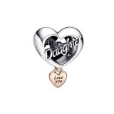 Charm til kvinder Pandora LOVE YOUR DAUGHTER HEART #1