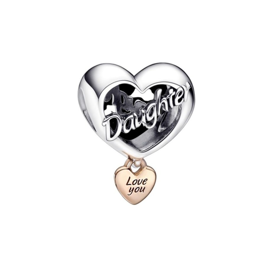 Charm til kvinder Pandora LOVE YOUR DAUGHTER HEART #1