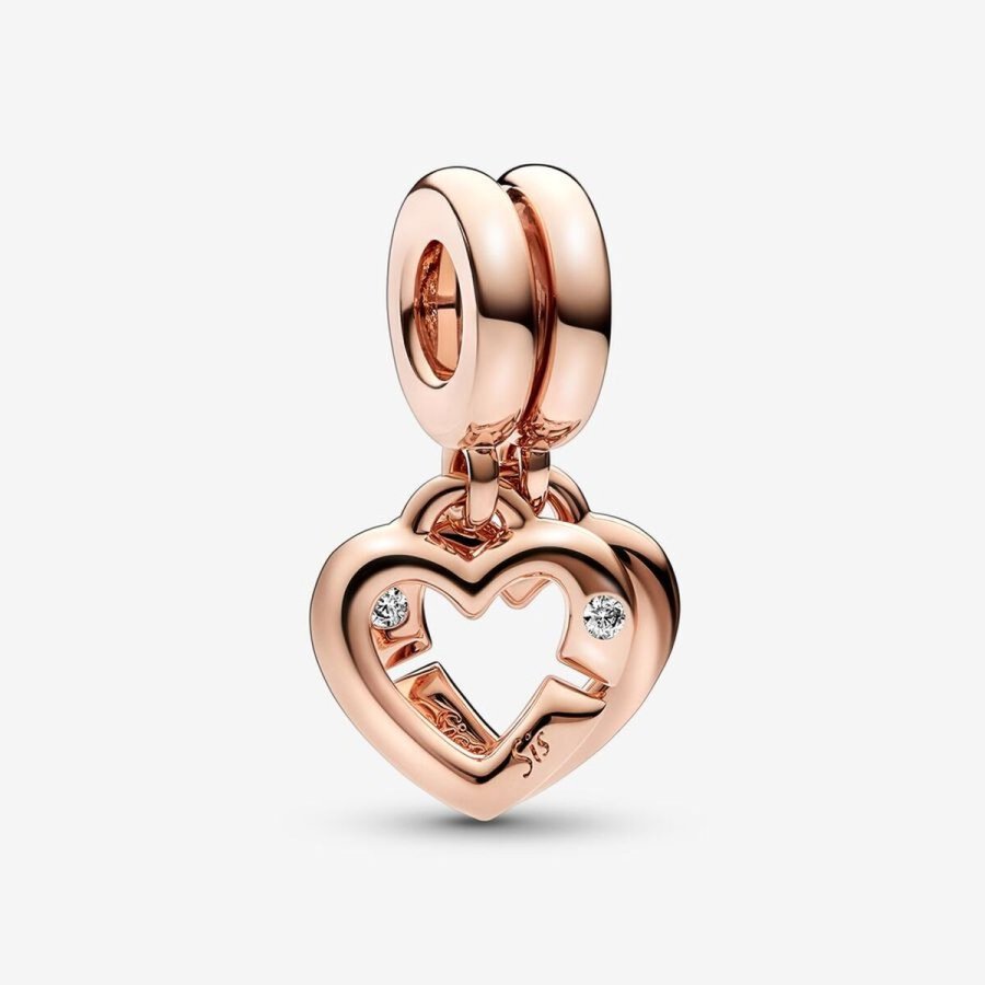 Charm til kvinder Pandora LINKED SISTER HEARTS #2