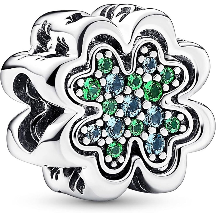 Charm til kvinder Pandora SPLITTABLE FOUR LEAF CLOVER #1