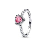 Ring til kvinder Pandora 198421C03-56 16 Slvfarvet Pink #1