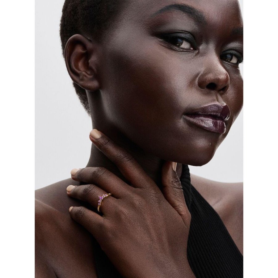 Ring til kvinder Pandora 164135C01-52 12 Gylden #5