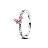 Ring til kvinder Pandora 194269C02-58 S�lvfarvet Pink #1