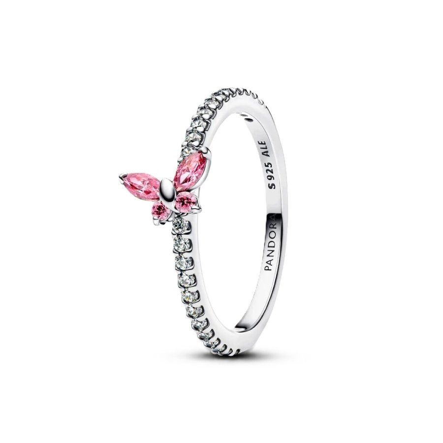 Ring til kvinder Pandora 194269C02-58 S�lvfarvet Pink #1