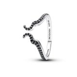 Ring til kvinder Pandora 194333C01-50 10 Sort #1