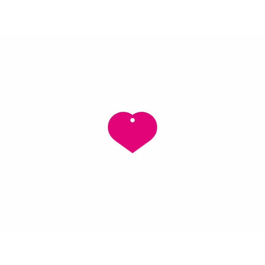 Identifikationsplade Imarc Heart Pink #1