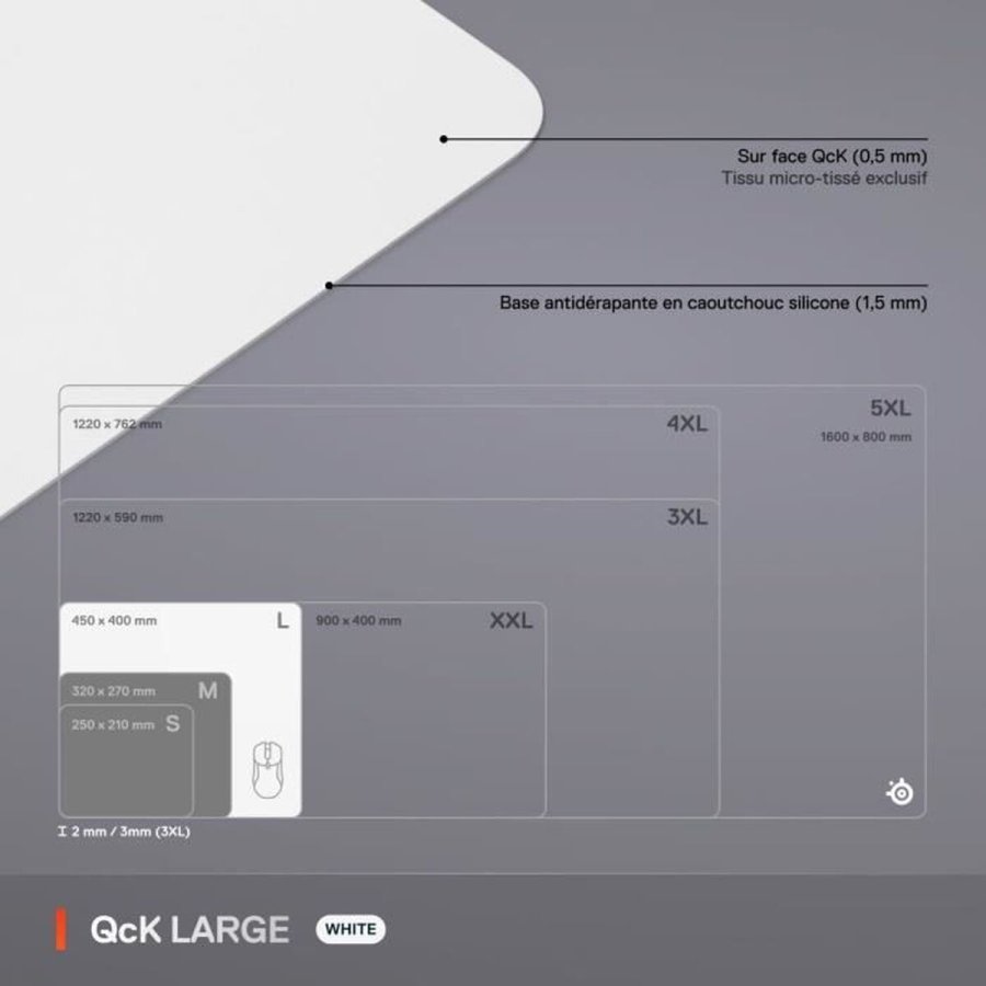 Musemtte SteelSeries Hvid #6