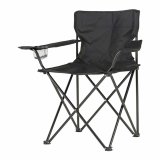 Polstrede Campingstol Sort 80 x 83,5 x 51 cm #1