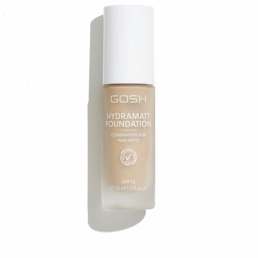 Cremet Make Up Foundation Gosh Copenhagen HYDRAMATT N 006-Medium Light- Neutral Spf 15 30 ml #1