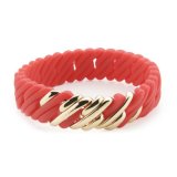 Armbnd til kvinder TheRubz 02-100-418 Rd Silikone Rustfrit stl Gylden Stl/Silikone (15 mm x 18 cm) #1