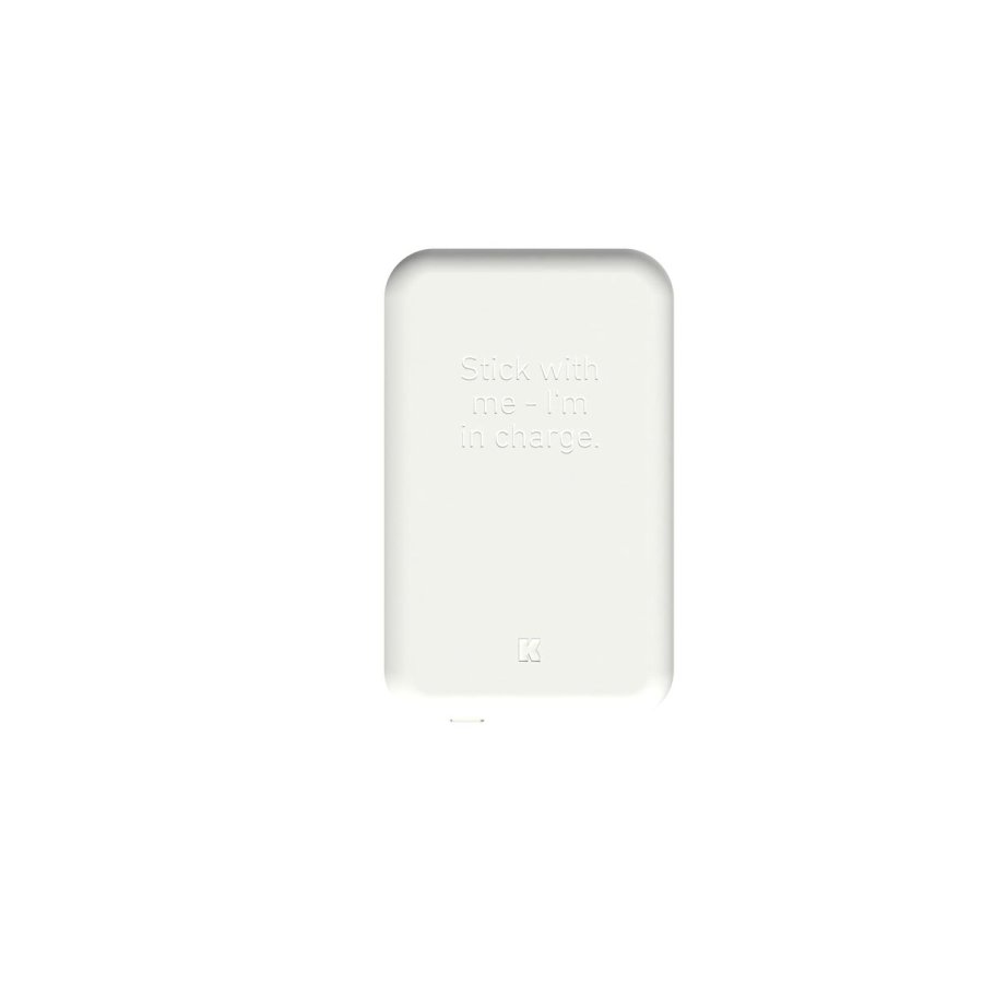 Power Bank med trdls oplader Kreafunk Hvid 5000 mAh #2
