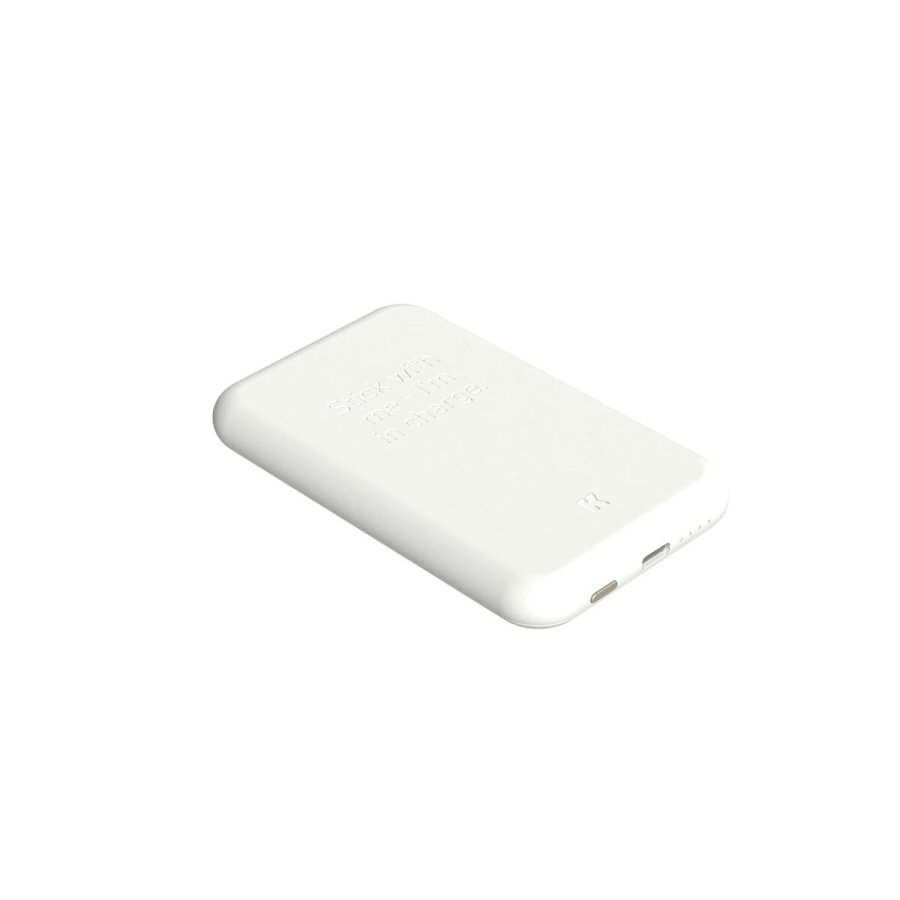 Power Bank med trdls oplader Kreafunk Hvid 5000 mAh #3