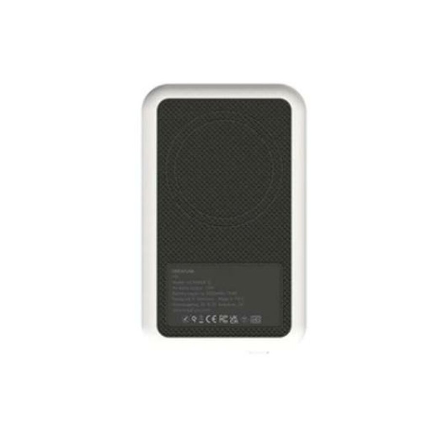 Power Bank med trdls oplader Kreafunk Hvid 5000 mAh #1