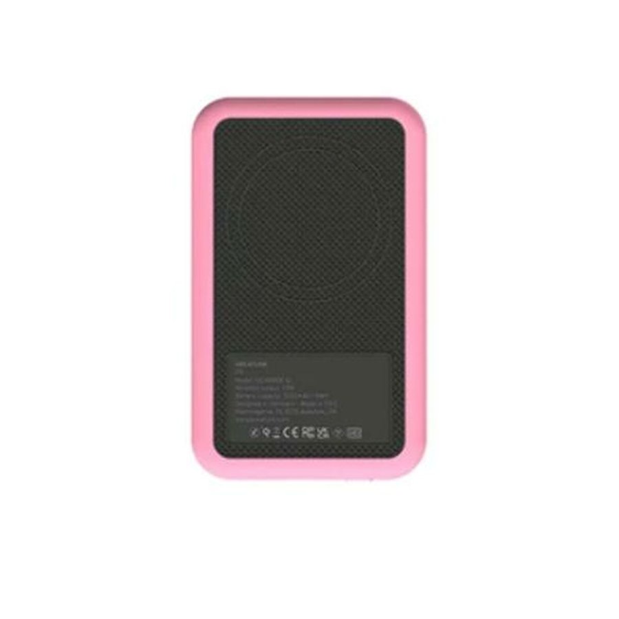 Power Bank med trdls oplader Kreafunk Pink 5000 mAh #1