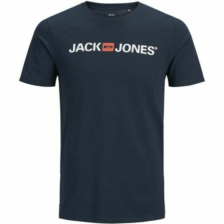 Kortrmet T-shirt til Mnd Jack & Jones ecorp Old Logo #3