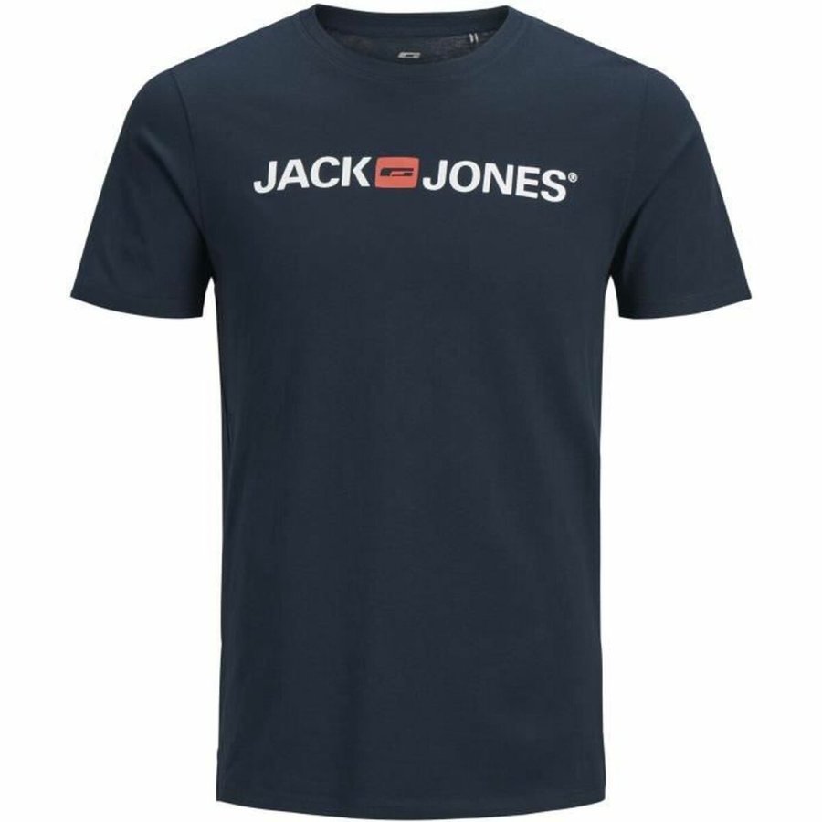 Kortrmet T-shirt til Mnd Jack & Jones ecorp Old Logo #1