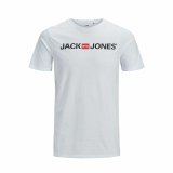 Kort�rmet T-shirt til M�nd JJECORP LOGO TEE SS O-NECK NOSS  Jack & Jones  12137126  Hvid #4