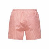 Badetj til Mnd Only & Sons Onsted Stripe Seersucker Pink #2