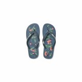 Klipklappere til m�nd Jack & Jones FWLOGO PALM PRINT 12230642 Marinebl� #6