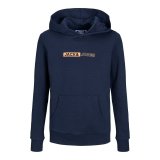 Sweatshirt til B�rn Jack & Jones JJNEO HOOD JNR 12225210  Marinebl� #1