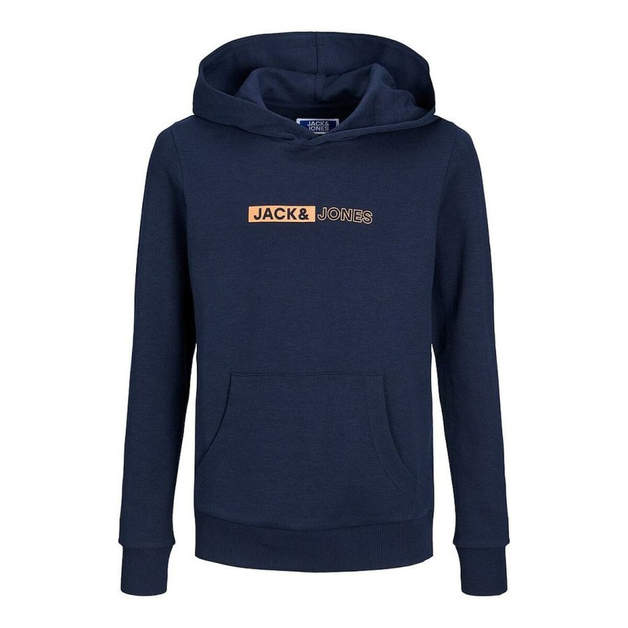 Sweatshirt til B�rn Jack & Jones JJNEO HOOD JNR 12225210  Marinebl� #1