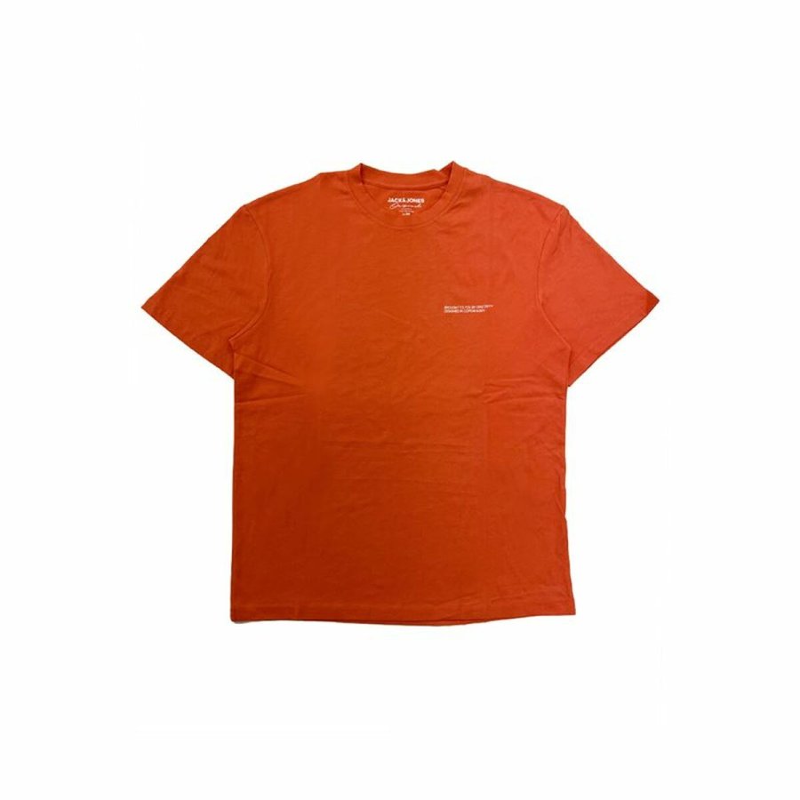 Kortrmet T-shirt til Mnd Jack & Jones Jorvesterbro Brun #1