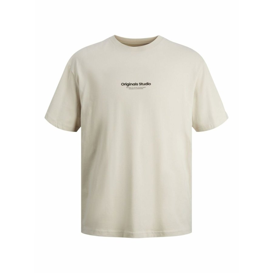 Kort�rmet T-shirt til M�nd Jack & Jones JORVESTERBRO TEE SS 12240121 Beige #2